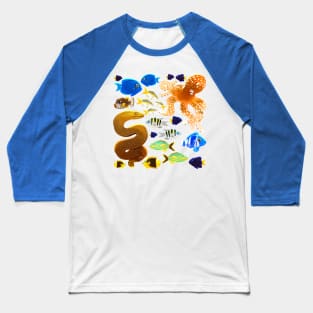 Sea animals Baseball T-Shirt